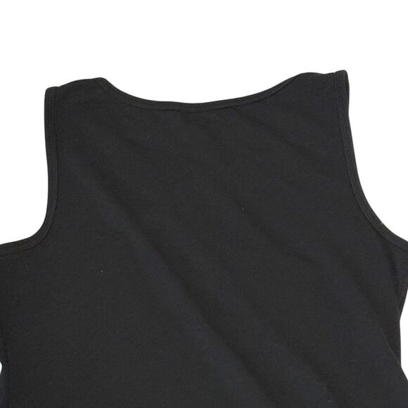 Cascade Sports Active Tank Top - L/XL - Black w/ Pink Floral Design - Athleisure - Picture 4 of 8